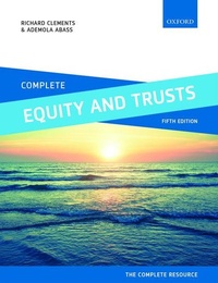 Enlarge image Cover: Complete Equity and Trusts - Oxford University Press