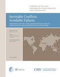 Cover: Inevitable Conflicts, Avoidable Failures - Centre for Strategic & International Studies,U.S.