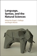 Cover: Language, Syntax, and the Natural Sciences - Cambridge University Press