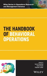 Enlarge image Cover: The Handbook of Behavioral Operations - Wiley
