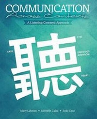 Enlarge image Cover: Communication Across Contexts: A Listening-Centered Approach - Kendall/Hunt Publishing Co ,U.S.