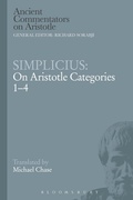 Cover: Simplicius: On Aristotle Categories 1-4 - Bloomsbury Academic