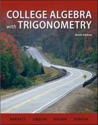 Abbildung von: College Algebra with Trigonometry - McGraw-Hill Professional