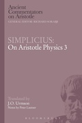 Cover: Simplicius: On Aristotle Physics 3 - Bloomsbury Academic