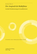 Cover: Der Anspruch der Bed&uuml;rfnisse - Academic Press Fribourg