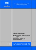 Cover: Konfessionelles Bildungswesen in der DDR - Institut f. Hochschulforschung Wittenberg