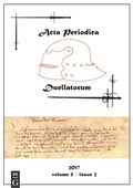 Cover: ACTA Periodica Duellatorum (Vol. 5, Issue 2) - De Gruyter