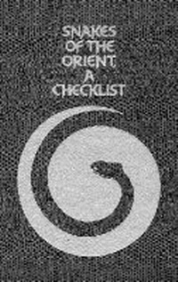 Abbildung von: Snakes of The Orient-A Checklist - Krieger Publishing Company