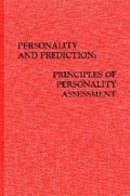 Cover: Personality and Prediction - Krieger Publishing Company
