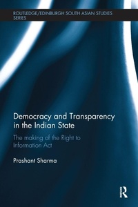 Enlarge image Cover: Democracy and Transparency in the Indian State - Routledge