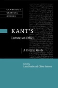 Cover: Kant's Lectures on Ethics - Cambridge University Press