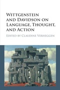 Cover: Wittgenstein and Davidson on Language, Thought, and Action - Cambridge University Press