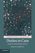 Cover: Duties to Care - Cambridge University Press