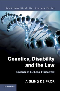 Abbildung von: Genetics, Disability and the Law - Cambridge University Press