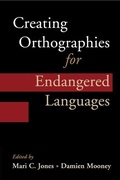 Cover: Creating Orthographies for Endangered Languages - Cambridge University Press