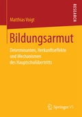 Cover: Bildungsarmut - Springer VS