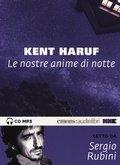 Cover: Le nostre anime di notte letto da Sergio Rubini. Audiolibro. CD Audio formato MP3 - NN Editore
