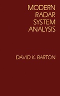 Cover: Modern Radar System Analysis - Artech House Publishers