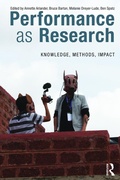 Cover: Performance as Research - Routledge