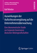 Abbildung von: Auswirkungen der Aufsichtsratsvergütung auf die Unternehmensüberwachung - Springer Gabler