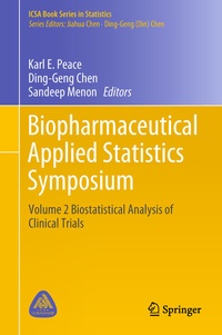 Enlarge image Cover: Biopharmaceutical Applied Statistics Symposium - Springer