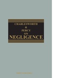 Cover: Charlesworth & Percy on Negligence - Sweet & Maxwell