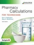 Cover: Pharmacy Calculations for Technicians - EMC Paradigm,US
