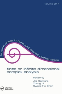 Enlarge image Cover: Finite or Infinite Dimensional Complex Analysis - CRC Press
