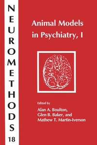 Abbildung von: Animal Models in Psychiatry, I - Humana