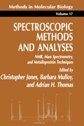 Cover: Spectroscopic Methods and Analyses - Humana Press Inc.