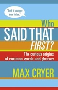 Cover: Who Said That First? - Exisle Publishing