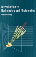 Cover: Introduction to Radiometry and Photometry - Artech House Publishers