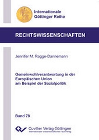 Abbildung von: Gemeinwohlverantwortung in der Europäischen Union am Beispiel der Sozialpolitik - Cuvillier Verlag
