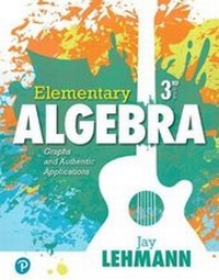 Abbildung von: Elementary Algebra - Pearson
