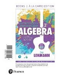 Enlarge image Cover: Elementary & Intermediate Algebra - Pearson