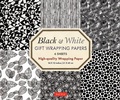 Cover: Black and White Gift Wrapping Papers - 6 sheets - Tuttle Publishing