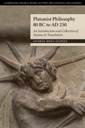 Cover: Platonist Philosophy 80 BC to AD 250 - Cambridge University Press