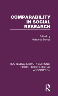 Enlarge image Cover: Comparability in Social Research - Routledge
