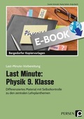 Cover: Last Minute: Physik 9. Klasse - Persen Verlag in der AAP Lehrerwelt GmbH