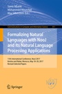 Cover: Formalizing Natural Languages with NooJ and Its Natural Language Processing Applications - Springer