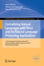 Cover: Formalizing Natural Languages with NooJ and Its Natural Language Processing Applications - Springer
