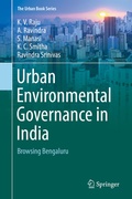 Cover: Urban Environmental Governance in India - Springer