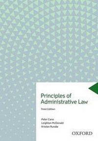 Enlarge image Cover: Principles of Administrative Law - OUP Australia and New Zealand