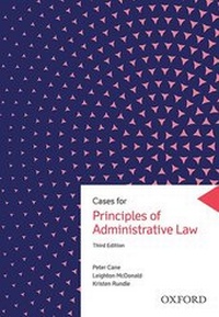 Abbildung von: Cases for Principles of Administrative Law - OUP Australia and New Zealand