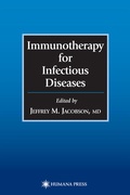 Cover: Immunotherapy for Infectious Diseases - Humana Press Inc.