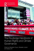 Cover: Routledge Handbook of Human Rights and Climate Governance - Routledge