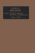 Cover: Research in Real Estate: v. 3 - JAI Press Inc.