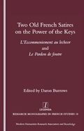 Cover: Two Old French Satires on the Power of the Keys - Routledge