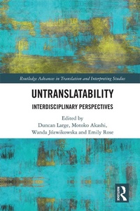 Enlarge image Cover: Untranslatability - Routledge