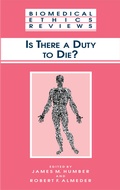 Cover: Is There a Duty to die? - Humana Press Inc.